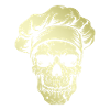 Koch Skull Chef Gold