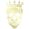 King Skull Crown Gold