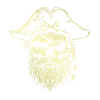 Pirate Skull Gold