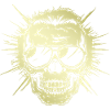 Punk Skull Party Gold