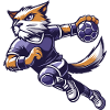 Le chat handballeur