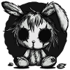 Mignon lapin effrayant