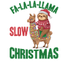 Sloth Llama Christmas Fa-la-la-llama