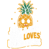 Pineapple tropical hawaiian fruit