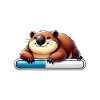 Funny Otter Waiting Progress Bar