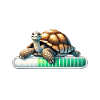 Slow Progress Turtle Illustration