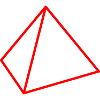 Red tetrahedron