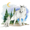 Wolf und Welpe