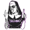 Rebellious Nun Techno Party Hardstyle