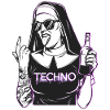 Rebellious Nun Techno Party Hardstyle