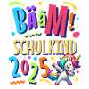 Bääm Schulkind 2025 Einhorn