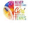 Funny Tennis Player Racket