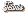 Funny Tennis Player Racket Retro