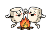 Freude am Lagerfeuer Marshmallow