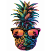 Pineapple tropical hawaiian fruit