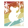 Retro Koalabear Eucalyptus Phascolarctos Cinereus