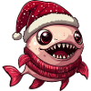 Piranha Fish Christmas Comic