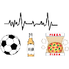 Fußball, Bier, Pizza