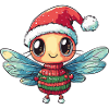 Libelle Weihnachten Comic