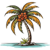Palm Tree Holiday Icon