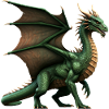 Legendärer grüner Drache