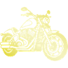 Motorcycle Biker Gold