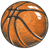 Grafica della palla da basket