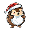 Dessin de Noël hérisson