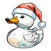Duck Christmas Drawing