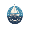 Voilier avec ancre et mer
