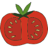 tomate halbiert