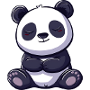Cute Panda Cartoon Illustration