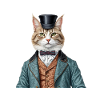 Victorian gentleman cat
