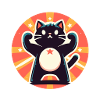Chat mignon puissant