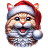 Weihnachts-Katze