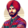 Indischer Mann Neu-Delhi
