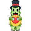 Turtle Groom Heart Wedding