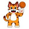 Tiger Basketball Player Basketball