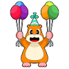 Hamster Birthday Balloon