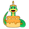 Gâteau d’anniversaire serpent
