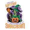 Sarcastic Witch Outfit Women's Halloween