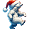 Drôle d’ours polaire Noël