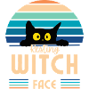 Resting witch face cat