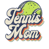 Funny Tennis Player Racket Retro