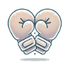 HeartShaped Boxing Gloves Design