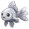 Silver Veiltail Goldfish