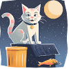 katze mit fisch 2