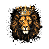 Lion Head Portrait Crown