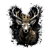 Deer Head Portrait Crown