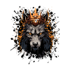 Wolf Head Portrait Crown